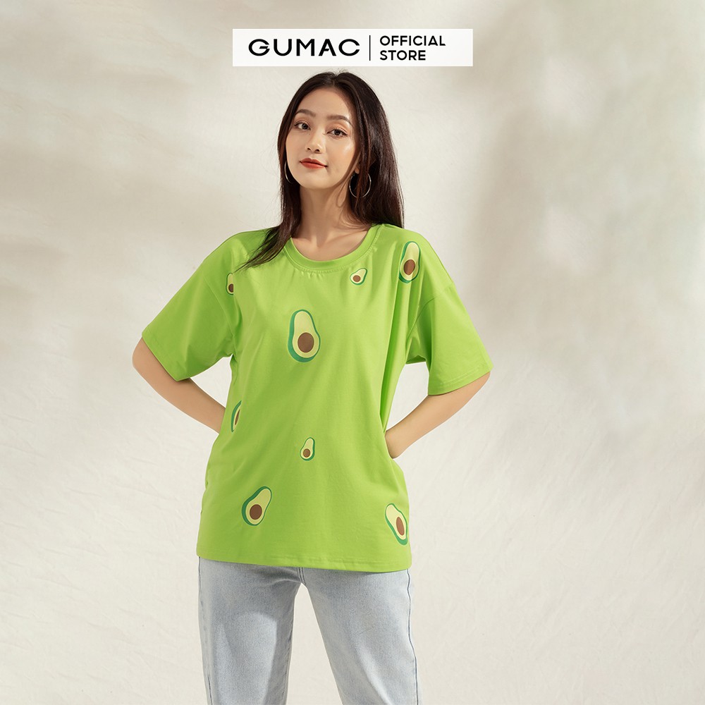 [Mã WABRGU giảm 50k đơn từ 0đ] Áo thun nữ in trái bơ GUMAC đủ màu, đủ size thiết kế basic năng động, trẻ trung ATA1116 | BigBuy360 - bigbuy360.vn