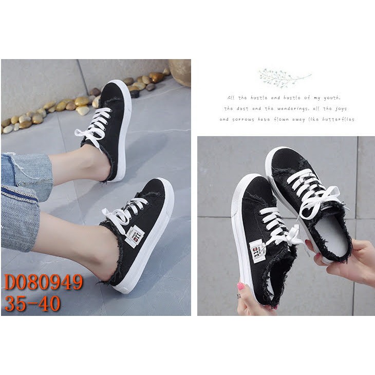 GIÀY THỂ THAO NỮ- HOT TREND 2023  CHẤT VẢI JEAN CÁ TÍNH, CAO CẤP- ĐI CHƠI, ĐI LÀM