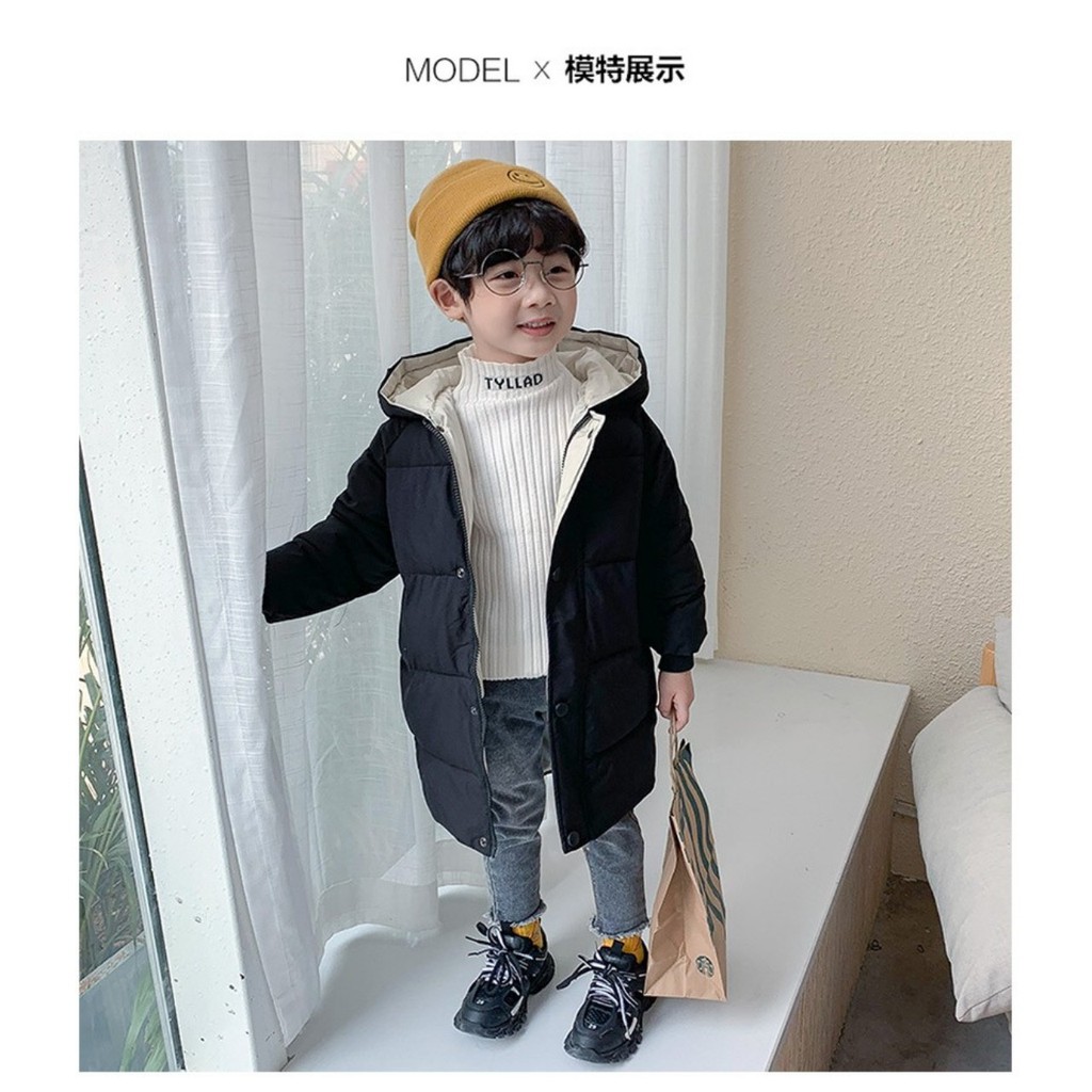 Siêu phẩm áo phao dáng dài bé trai bé gái hàng Quảng Châu xịn