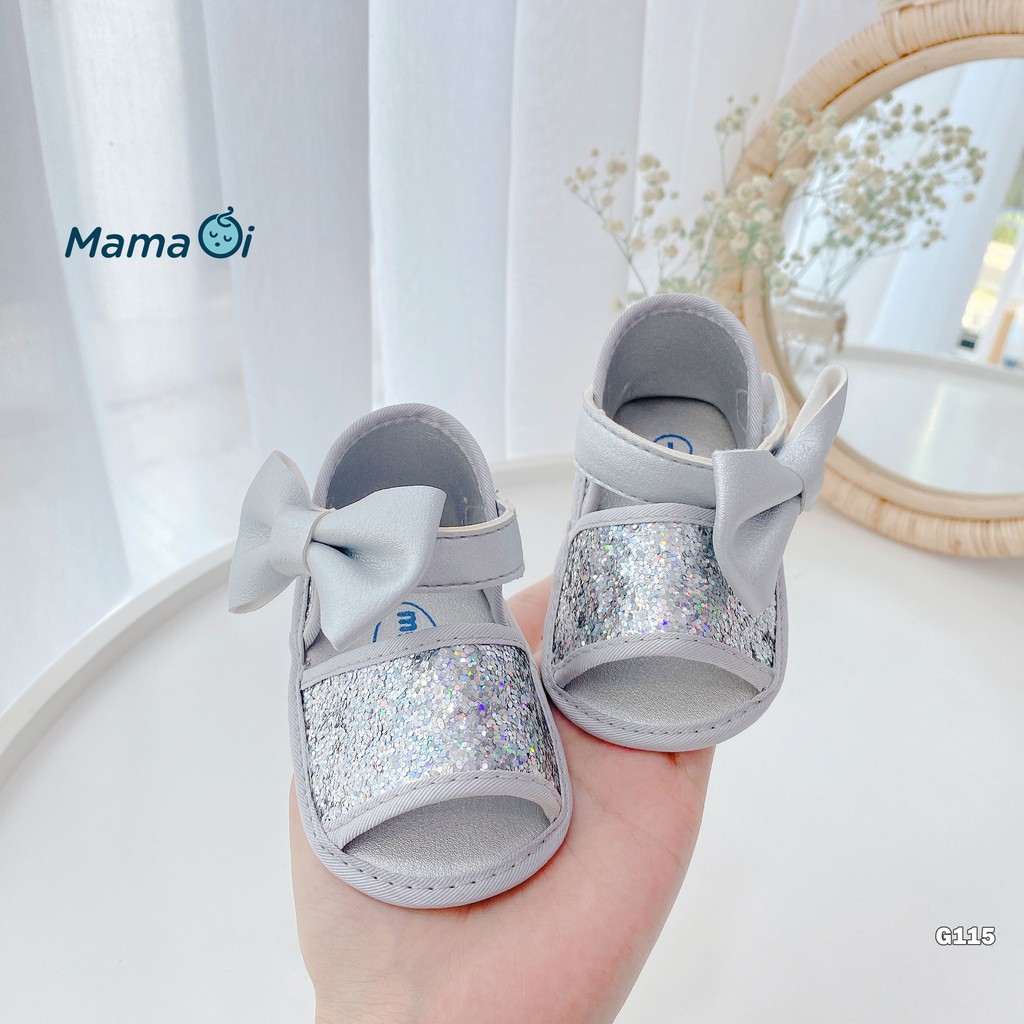 G115 Giày sandal tập đi cho bé kim tuyến của Mama Ơi  - Thời trang cho bé