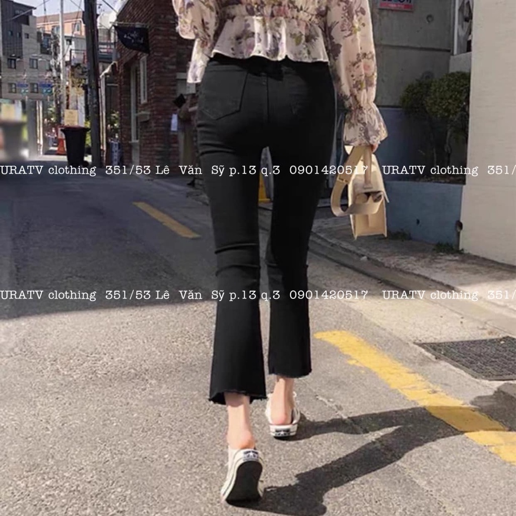 [CÓ SẴN-ẢNH THẬT] Quần loe 9t tua line Stradi