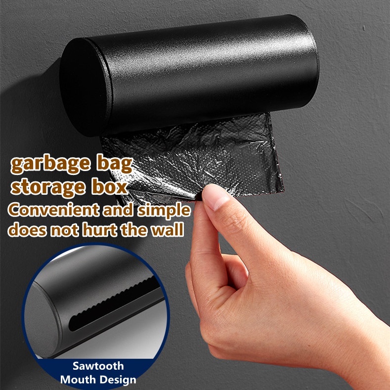 Hộp Đựng Túi Rác Bằng Nhôm Không Đục Lỗ Tiện Dụng Cho Nhà Bếp