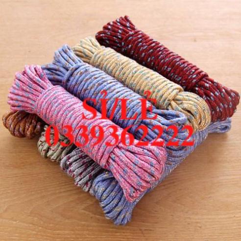 [ COCOLOVE ] Cuộn dây phơi quần áo, buộc đồ bọc vải siêu dai chiều dài 10m (DP10M)