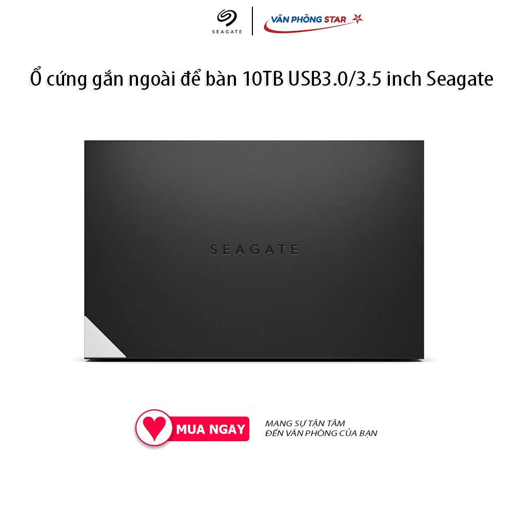 Ổ cứng gắn ngoài để bàn 10TB USB3.0/3.5 inch Seagate One Touch HUB Đen 10TB (SATA/ AHCI) 1x USB 3.0 1x SATA 6Gb/s