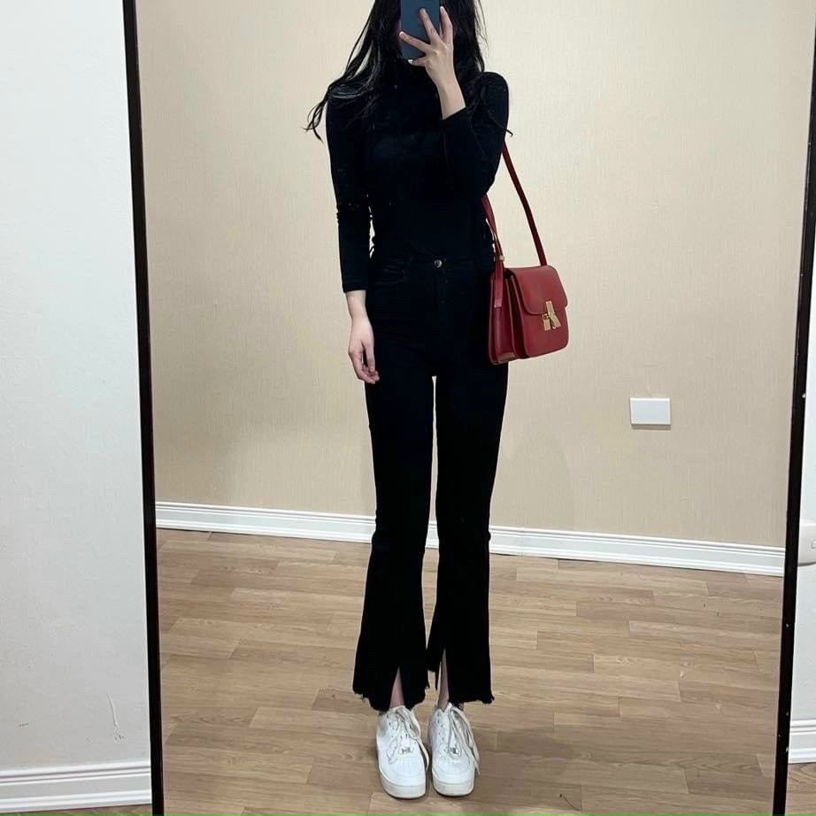 [Mã FAMARAL1 giảm 10K đơn 50K] QUẦN JEAN LOE XẺ GẤU CHO NỮ