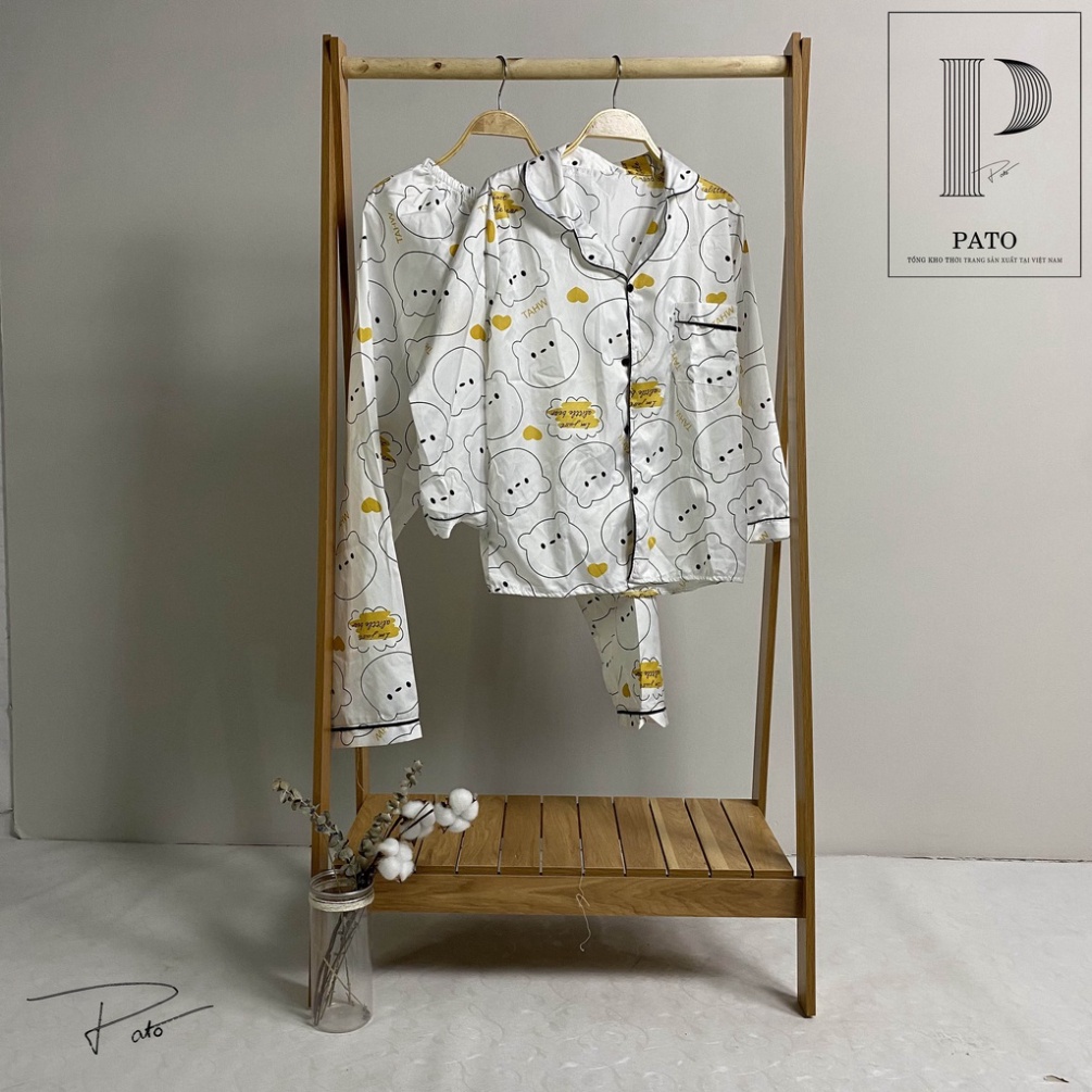 Bộ pijama kate form chuẩn, nhiều mẫu mã dễ thương áo dài quần dài chất kate loại 2 (ảnh thật shop chụp) | BigBuy360 - bigbuy360.vn