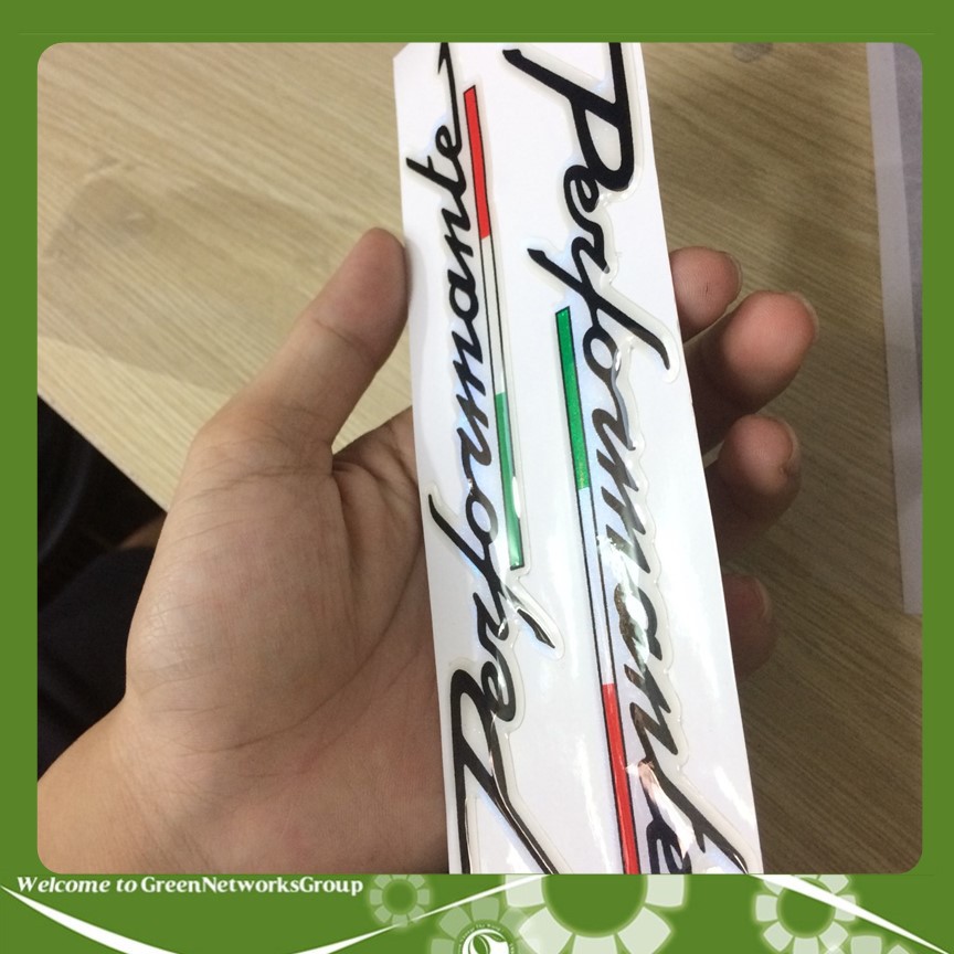 Bộ tem decal xe Performante Greennetworks