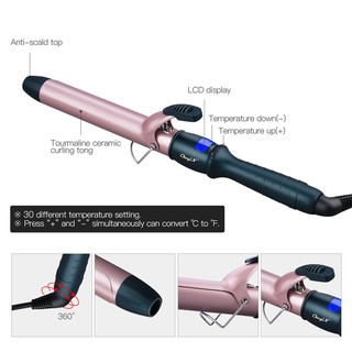 Máy uốn lọn CkeyiN dễ sử dụng tạo kiểu cho tóc