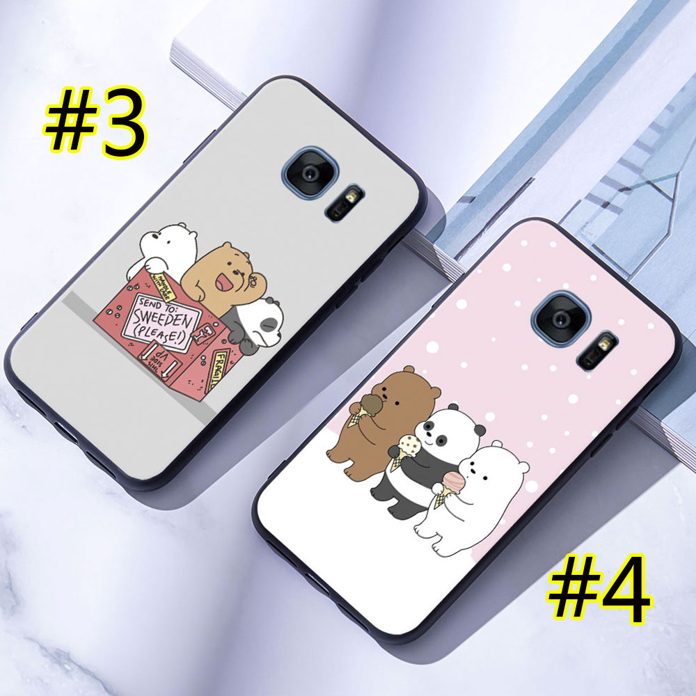 Ốp lưng samsung Silicon Hình Gấu 3 Cho Samsung Galaxy S7 Edge S8 S9 Plus