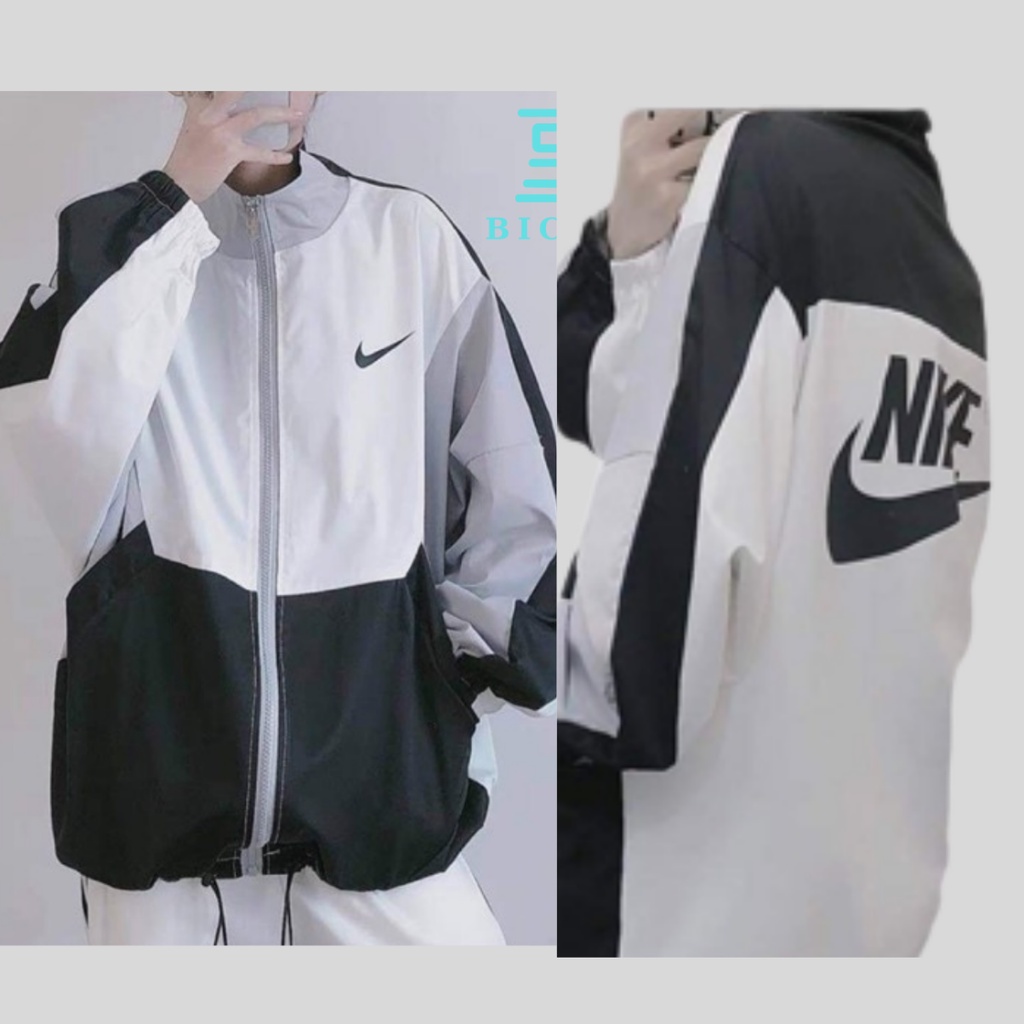 Áo Khoác Gió Nam Nữ, Áo Khoác Nike Logo Vintage Chất Cao Cấp - BICO Studio