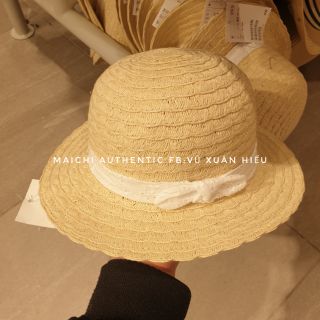 Mũ cói nơ trắng