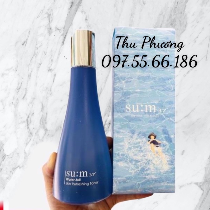 Nước hoa hồng sum xanh cấp nước kiềm dầu - Sum37 Water Full Fresh Toner 170ml + 350ml ( tách set )