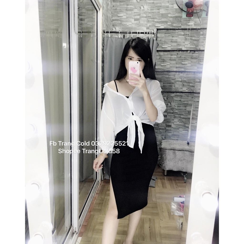 Sơ mi von mỏng khoác ngoài