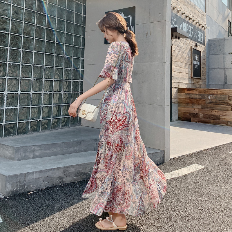 Đầm họa tiết hoa phong cách Pháp 2021 dành cho nữ | BigBuy360 - bigbuy360.vn