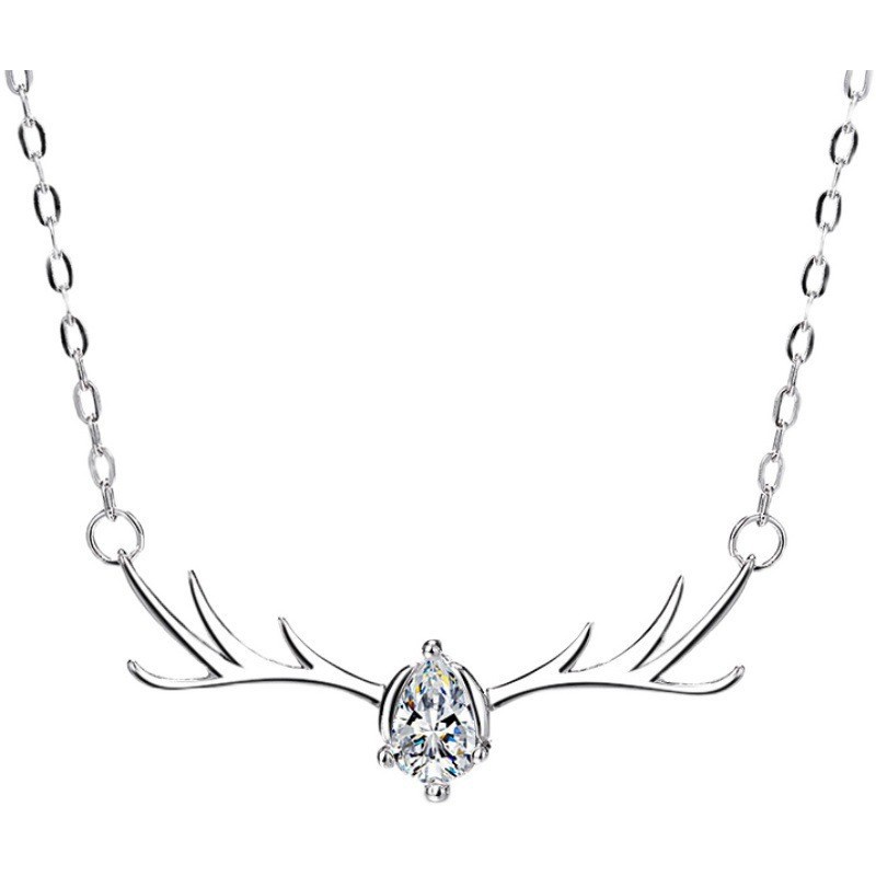 Vòng cổ sừng huơu (full box) DC19, dây chuyền hợp kim phong cách Hàn Quốc