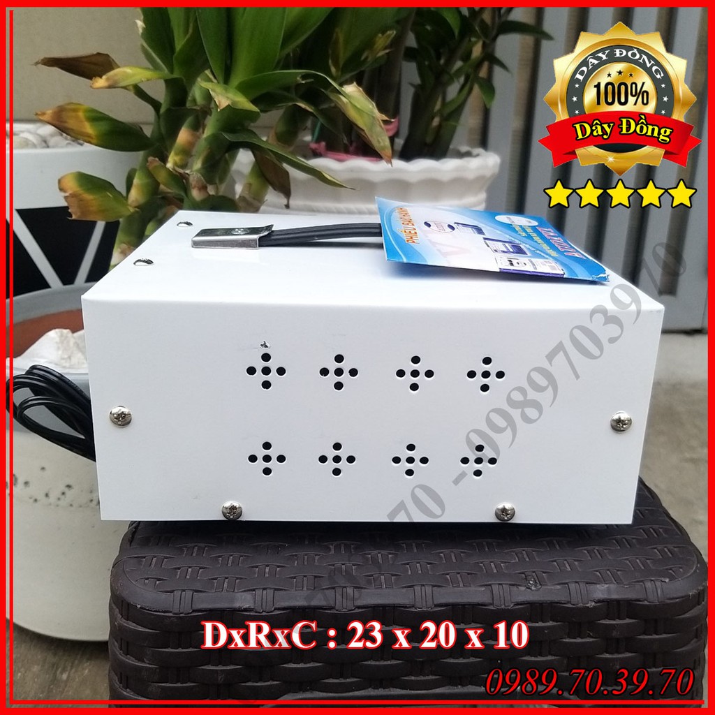 Biến thế dây đồng 2 KVA, chuyển điện 220v ra 110v. 100v, công suất 20a - audivi