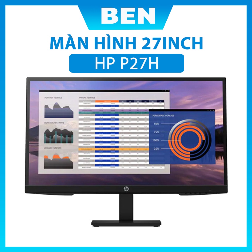 Màn hình HP P27H 27inch 7VH95AA IPS chính hãng bảo hành 36 tháng