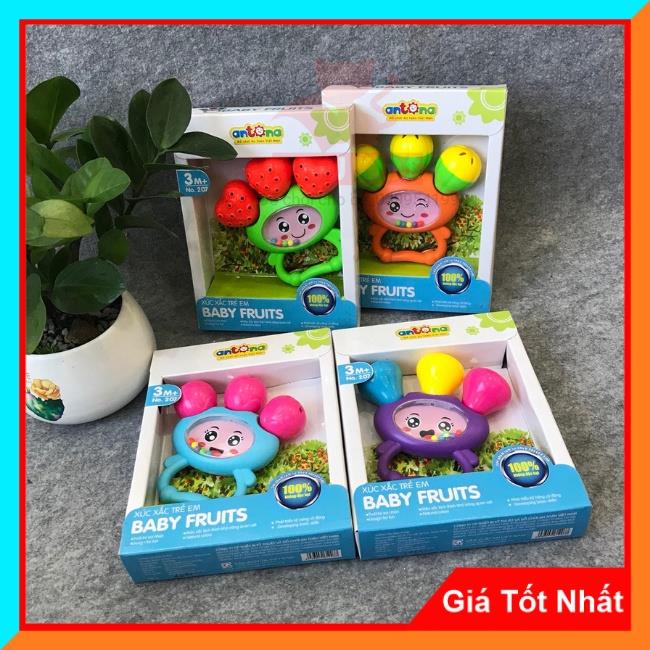 Đồ Chơi Sơ Sinh Lục Lạc Xúc Xắc Qủa Khế Cho Bé