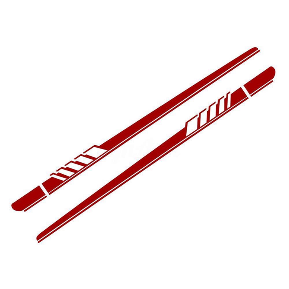 CHINK 2Pcs New Car Sticker Decal Vinyl Side Body Auto Fashion Long Racing Sport Stripe