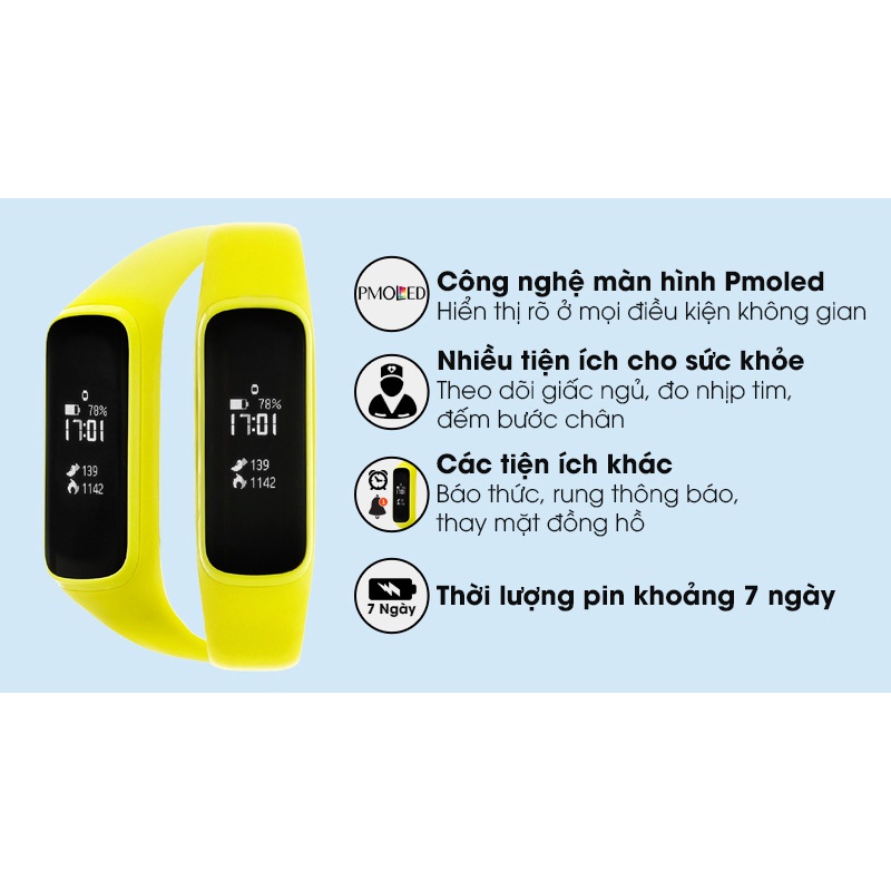 Vòng đeo tay thông minh Samsung Galaxy Fit e R375 - Hàng chính hãng