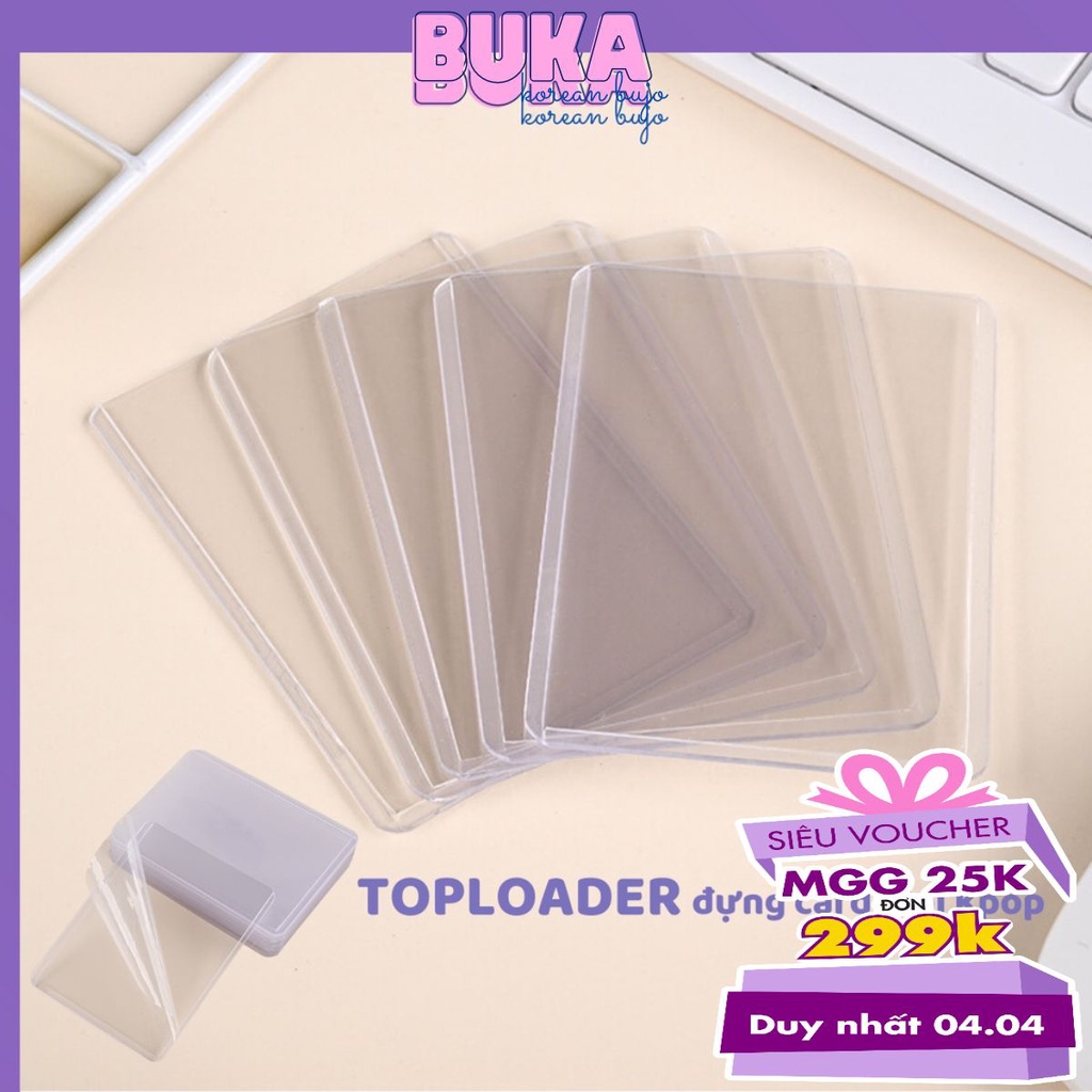 Toploader Buka kích thước A7 - B8 đựng card ảnh idol Kpop, đựng card Anime