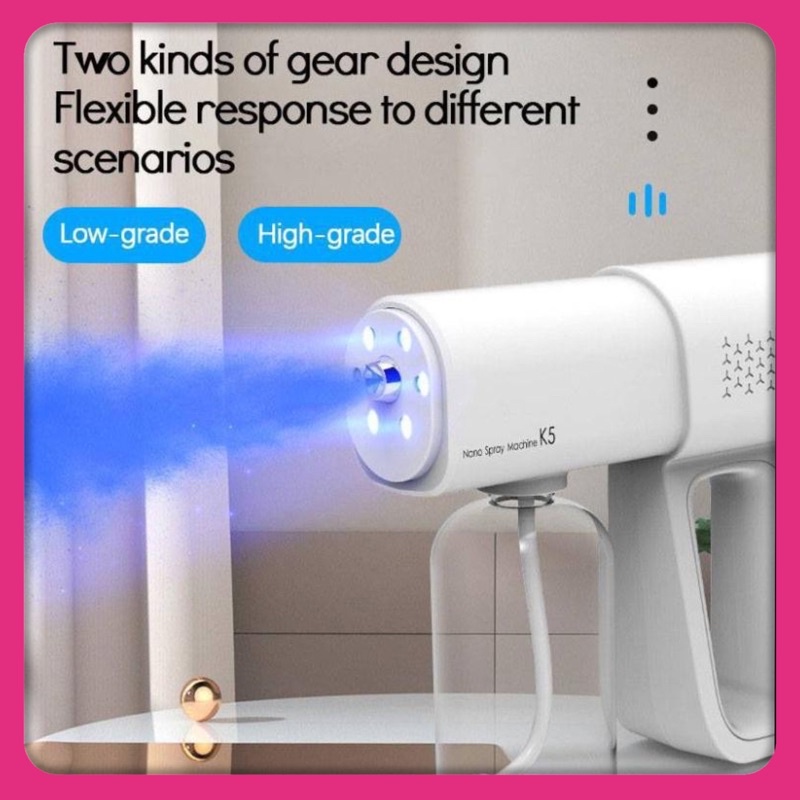 HCM máy phun khử khuẩn nano 8 đend SÚNG phun sương diệt vi khuẩn có hại ngăn ngừa dịch bệnh súng diệt khuẩn k5