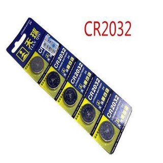 Vỉ Pin cúc áo CR2032 Lithium 3V dùng cho các thiết bị điện tử (vỉ 5 viên)