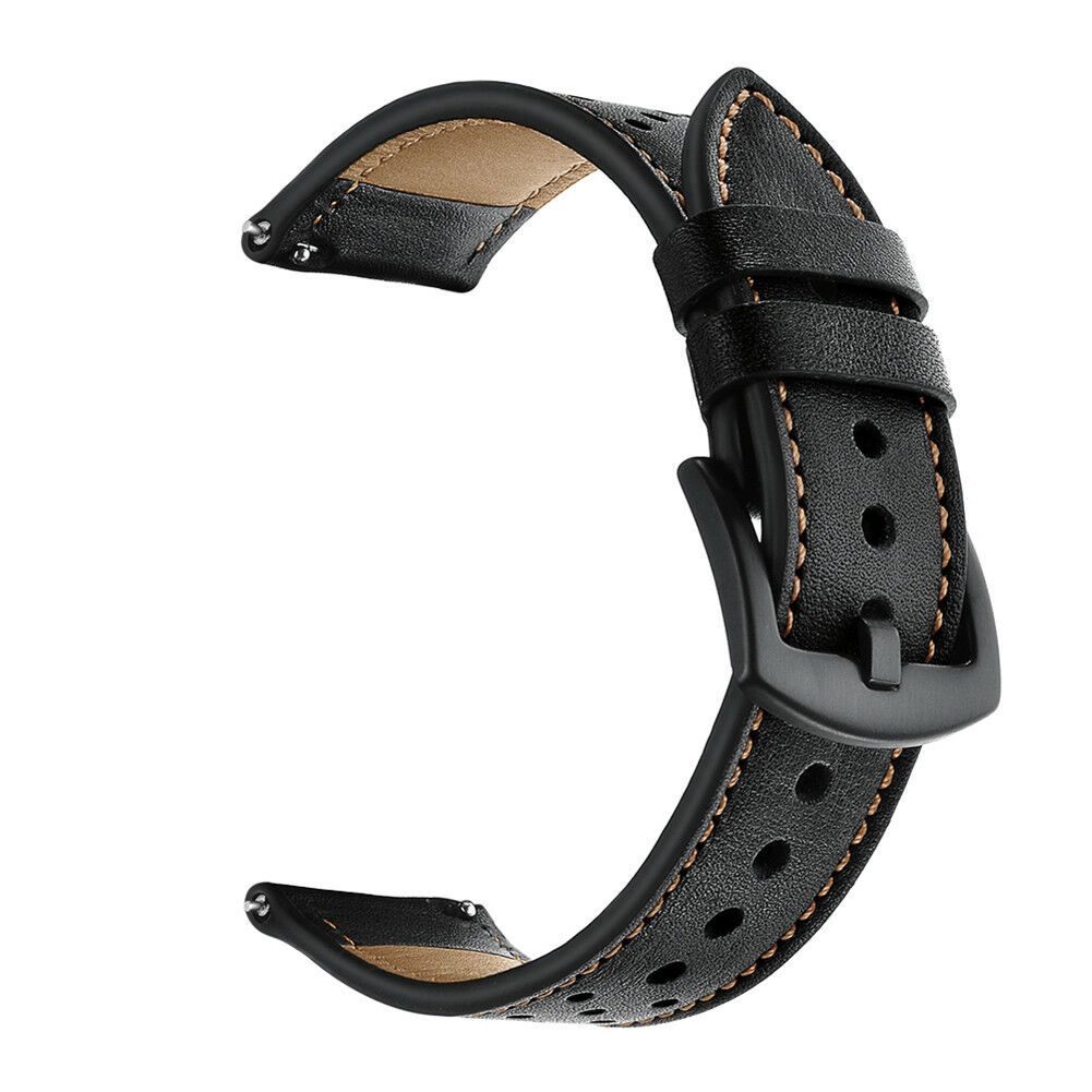 22mm Genuine Leather Wrist Watch Band Strap For Samsung Galaxy Gear S3 Watch 46mm