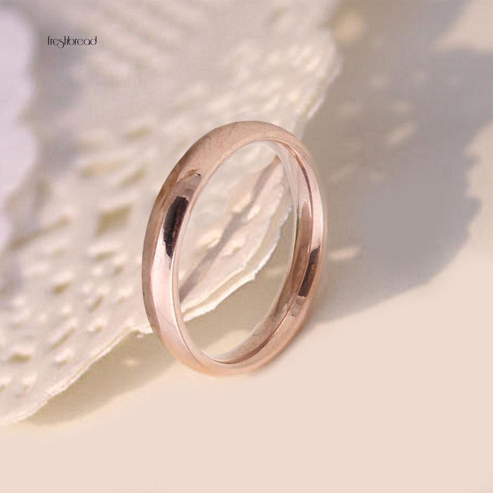 Phấn Phủ Dạng Nén [Fresh]❀Nhẫn Trơn Đơn Giản Cho Cặp Đôi