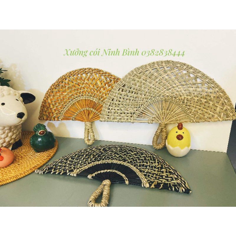 Quạt cói Decor rước tài lộc xua đuổi vận xui cho gia chủ - DECOR quạt cói treo tường