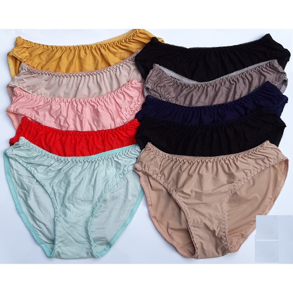 Bộ 10 quần lót nữ 45 đến 65 ký Vòng Eo tối đa 90cm ( Giá Rẻ) 100% Cotton