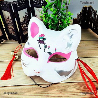 Mặt nạ hóa trang mặt cáo cho dịp Halloween phong cách Nhật bản độc đáo thời trang