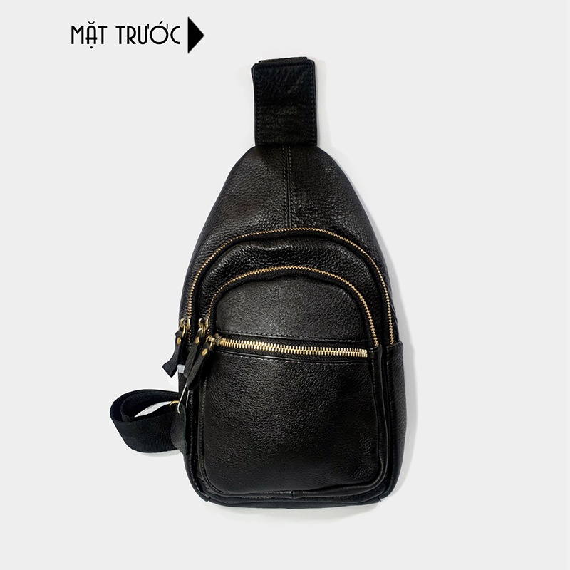 Túi đeo chéo nam thời trang 100% da bò thật | Bảo hành nổ da 1 năm | BigBuy360 - bigbuy360.vn