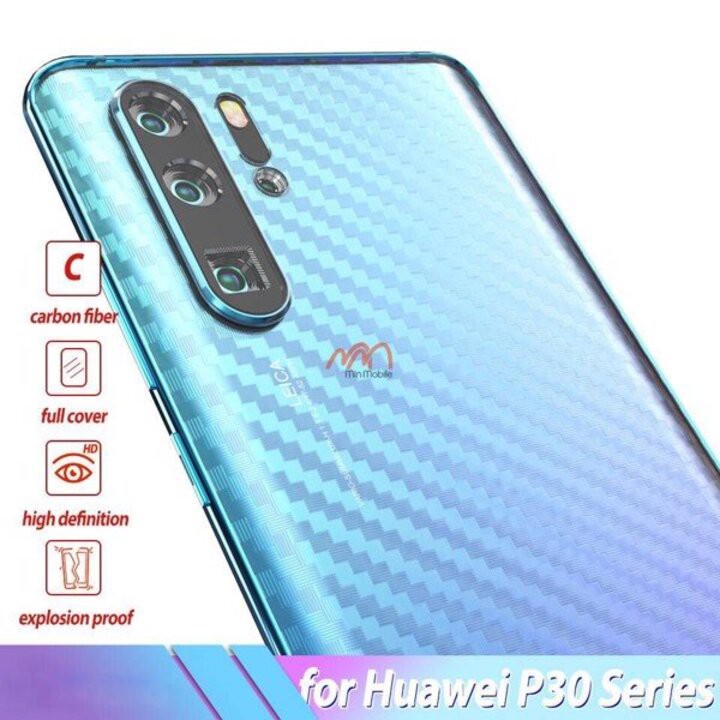 Dán nắp lưng vân carbon Huawei P30 / P30 Pro