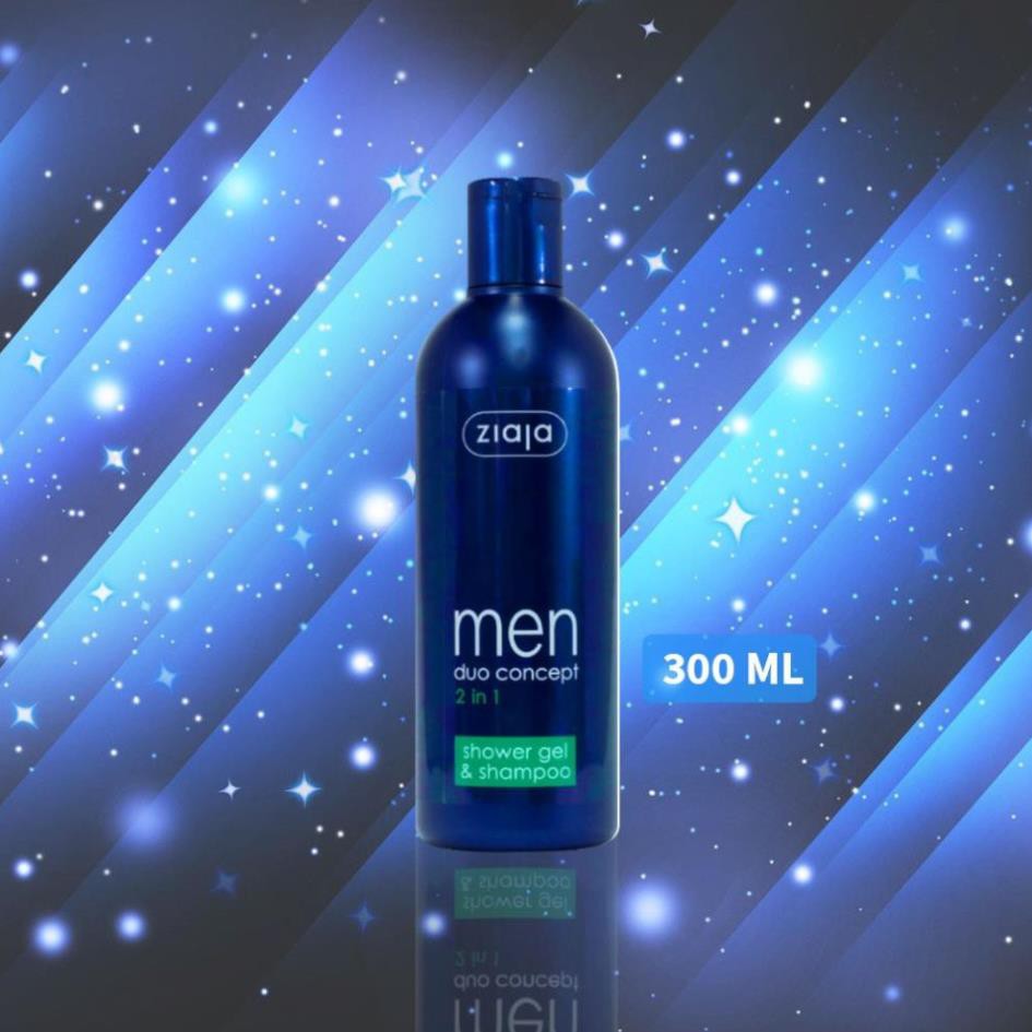 GEL TẮM GỘI 2IN1 DUO CONCEPT ZIAJA (ORGANIC) - DÀNH CHO NAM - 300ML | BigBuy360 - bigbuy360.vn