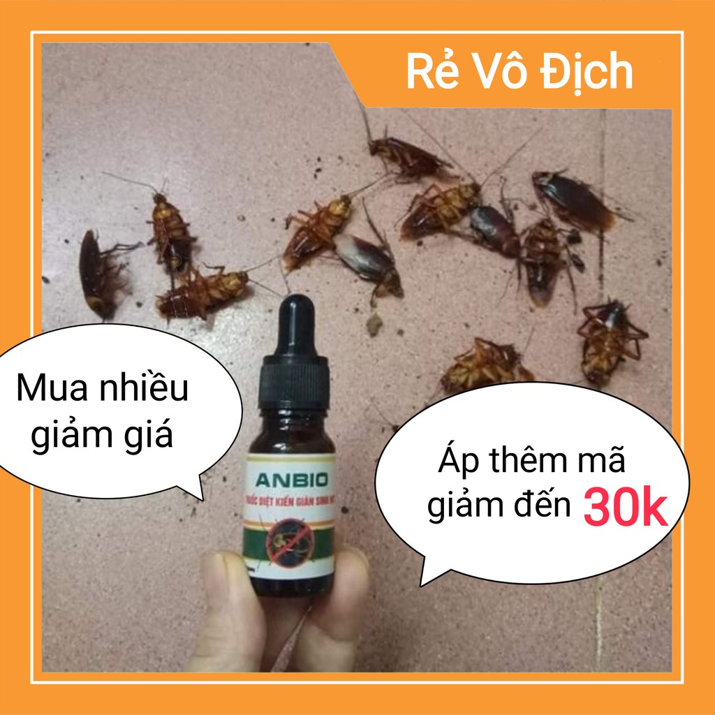 Thuốc diệt kiến gián ANBIO với hoạt chất sinh học diệt tận gốc kiến hôi, kiến đen, kiến lửa, kiến ba khoang, gián đức