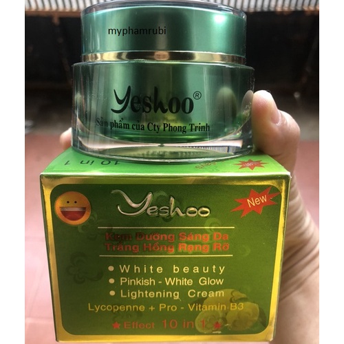 Yeshoo kem dưỡng trắng ngừa nám sạm tàn nhang đồi mồi se khít lỗ chân lông 25g.
