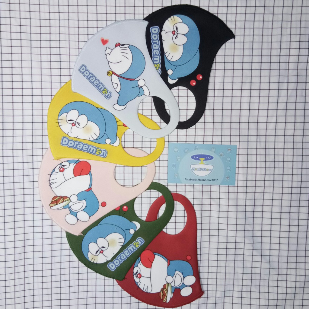 Khẩu trang vải su hoạt hình 3D DORAEMON DOREMON dễ thương cute | BigBuy360 - bigbuy360.vn
