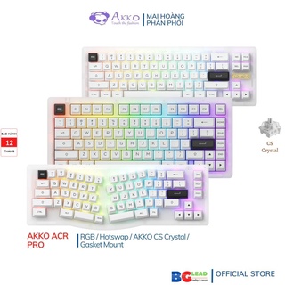 Bàn phím cơ AKKO ACR Pro Alice Plus | ACR Pro 68 | ACR Pro 75 (RGB / Hotswap / AKKO CS Crystal xuyên led/ Gasket Mount)