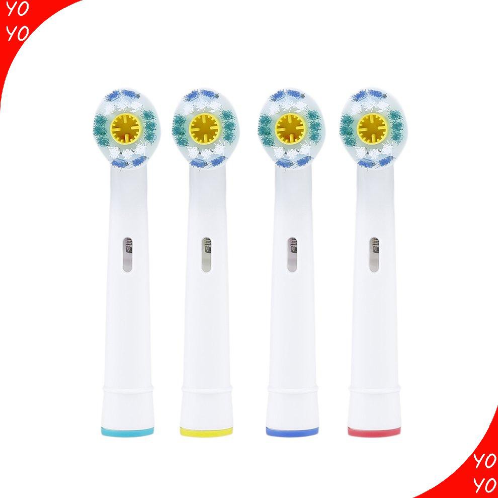 (Hàng Mới Về) Set 4 Đầu Bàn Chải Đánh Răng Điện Thay Thế Cho Oral B Braun Vitality Eb-18A