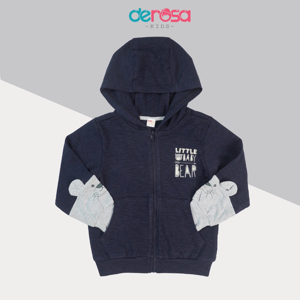 Áo khoác bé trai và bé gái kiếu dáng hoodie cho bé derosa kids 1- 4 tuổi - ảnh sản phẩm 6