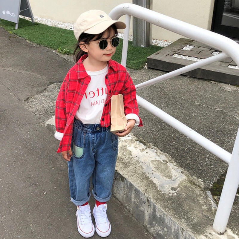 Quần jean thụng bé trai bé gái