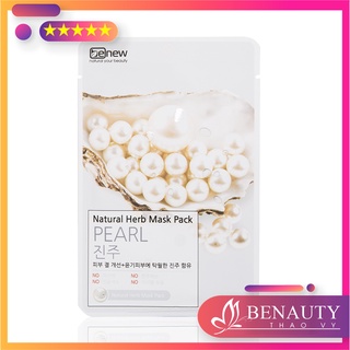 Miếng đắp mặt nạ ngọc trai Benew Natural Herb Mask Pack Pearl 22ml