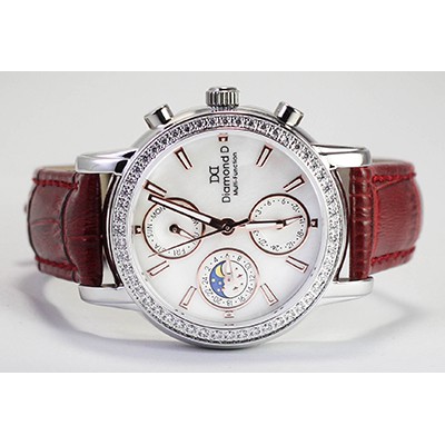 Đồng Hồ Nữ Diamond D DM64205W-R