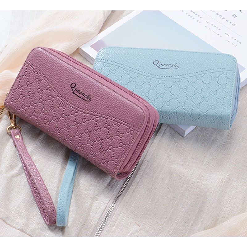 VÍ KHÓA KÉO Tiện Lợi Mini ZIP Da Chống Thấm Nước