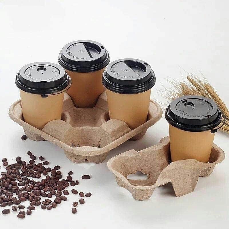Set 100 ly giấy Kraft 280ml thân thiện môi trường