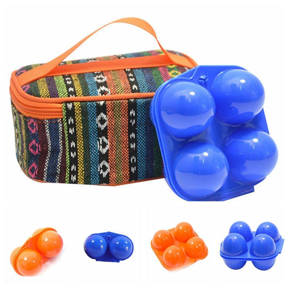 BORAG Khay Đựng Trứng 2 / 4 Ngăn Có Thể Gấp Gọn Tiện Dụng Khi Đi Cắm Trại