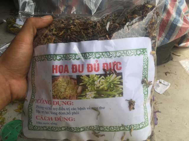 100g hoa đu đủ đực khô (đã sao vàng hạ thổ)