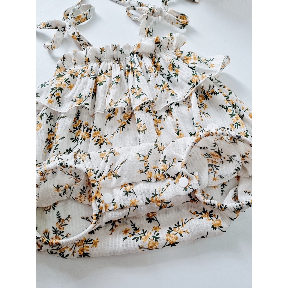 Bodysuit bé gái dễ thương thôi nôi-đầy tháng