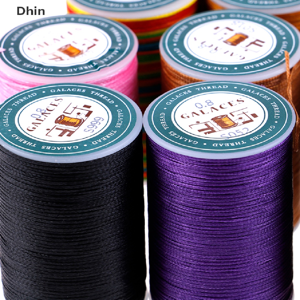1 Cuộn Chỉ Sáp 0.8mm 90m Bằng Polyester Dành Cho Máy May Thủ Công